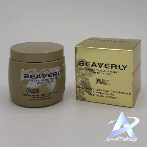 ماسک مو ۵۰۰ میل کراتین بیوِرلی  حاوی عصاره آلوئه ورا و روغن آرگان 