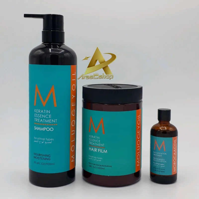 پک شامپو ، ماسک مو و روغن آرگان  MOLUOGEYOIL