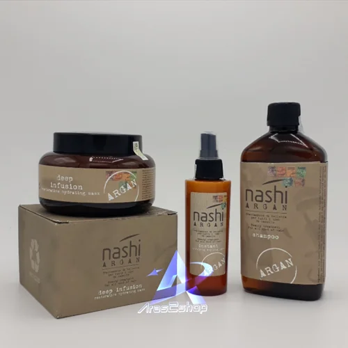 پک شامپو ، ماسک مو و شیر مو نشی NASHI