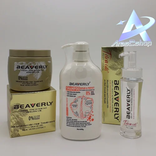پک شامپو ترمیم کننده ، ماسک مو و سرم مو بیورلی